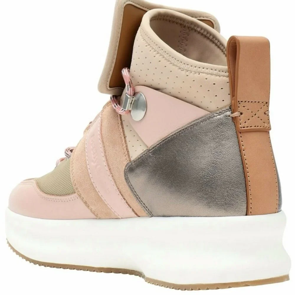 see by chloé women's Casey High Top Platform Hiker Sneakers MSRP$495 Clearance